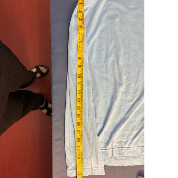 LAT Light Blue Salty Dog Long Sleeved T Shirt Size Large - Picture 5 of 6